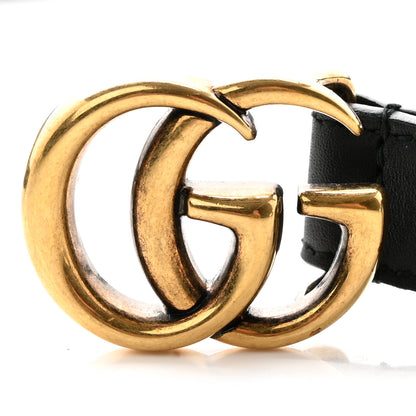 Gucci Calfskin Double G 20mm Belt 95 38 Black 8 of 9