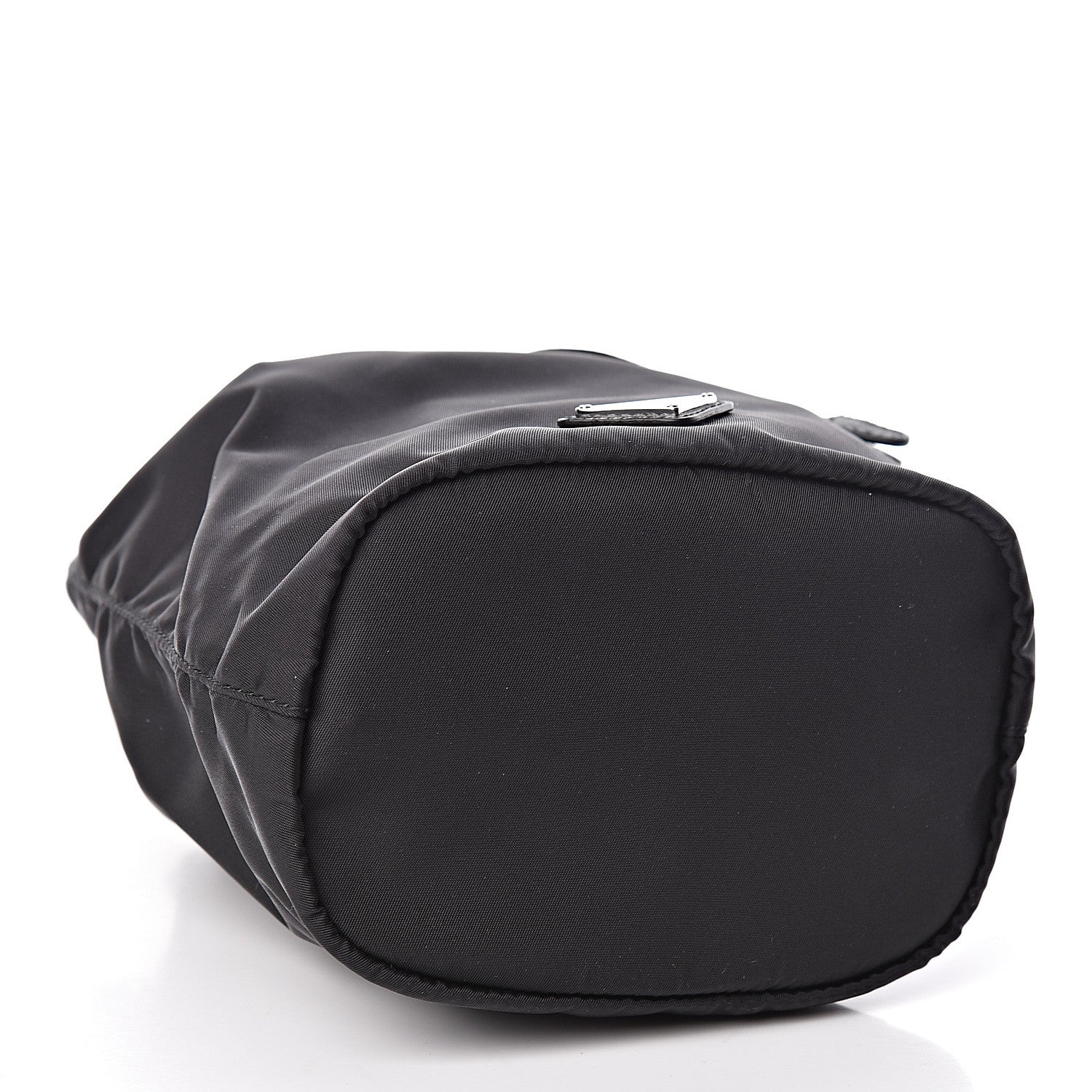 Prada Saffiano Tessuto Nylon Vela Bucket Wristlet Black 4 of 10