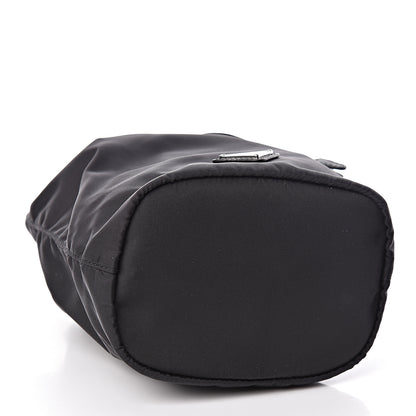Prada Saffiano Tessuto Nylon Vela Bucket Wristlet Black 4 of 10