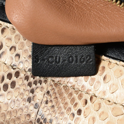 Celine Python Suede Medium Trapeze Blush 7 of 8