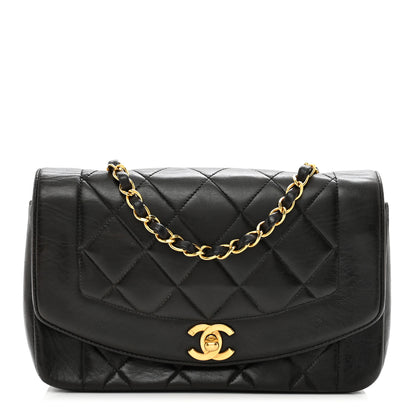 Chanel Lambskin Quilted Small Single Flap Black 1 of 10