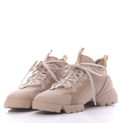 Christian Dior Neoprene Rubber Womens D-Connect Sneakers 37 Nude 3 of 11