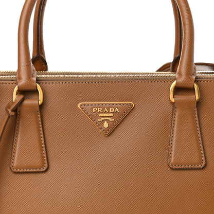 Prada Saffiano Medium Galleria Double Zip Tote Caramel 7 of 15