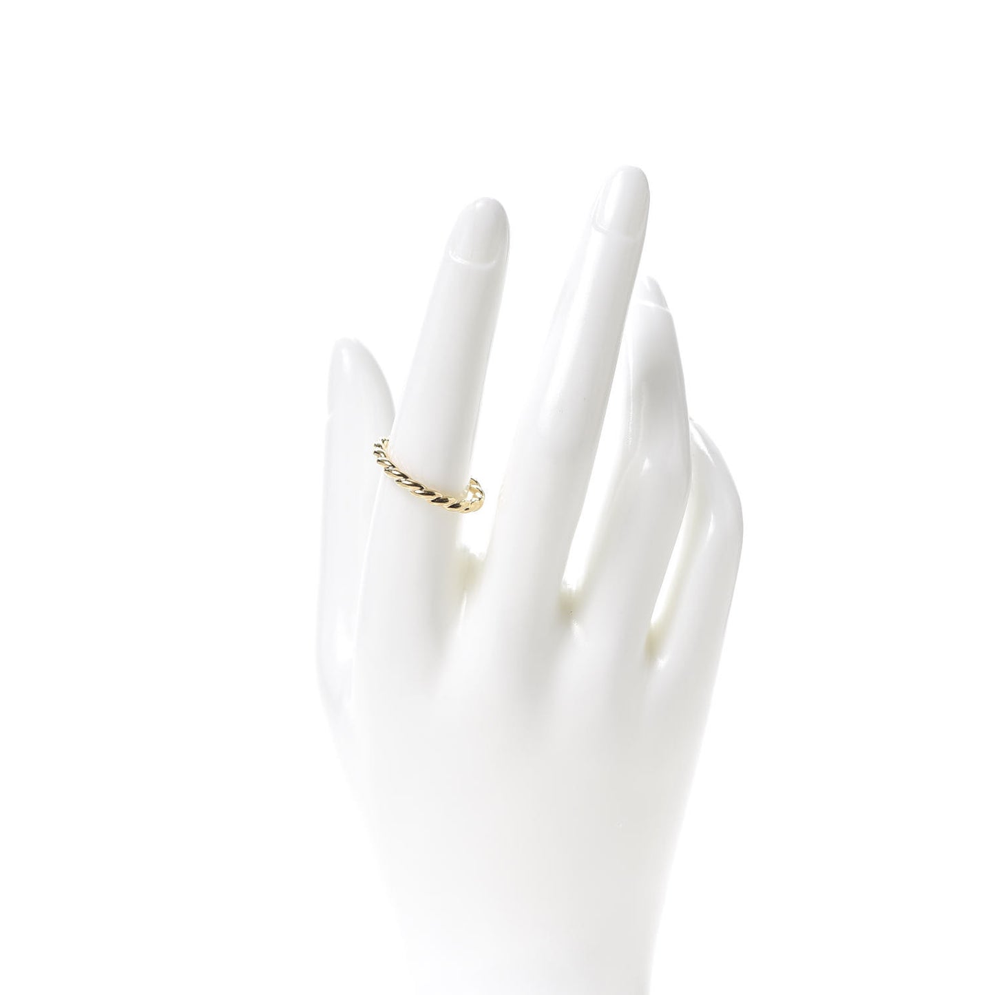 18K Yellow Gold 2mm Cable Classics Band Ring 57 8