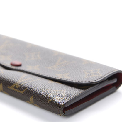 Louis Vuitton Monogram Emilie Wallet Red 6 of 12
