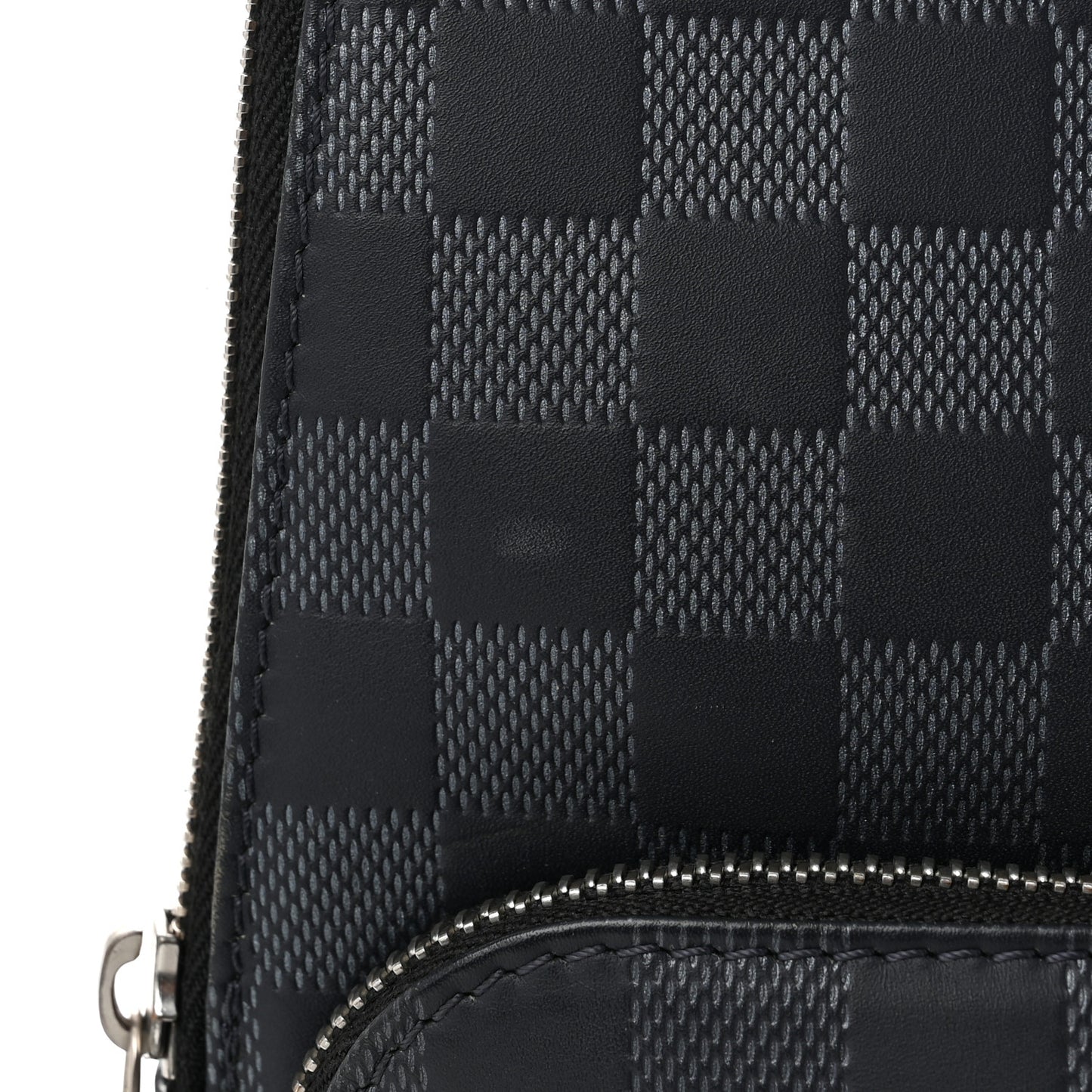 Damier Infini Avenue Sling Bag Astral Silver