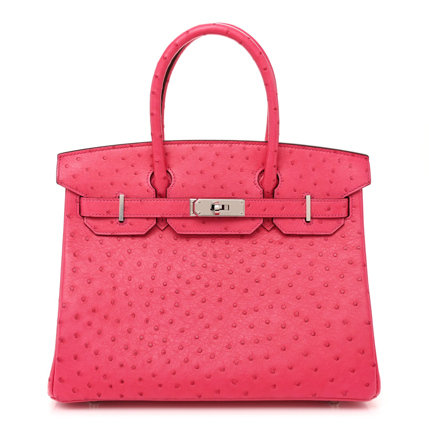 Hermes Ostrich Birkin 30 Rose Tyrien 1 of 13