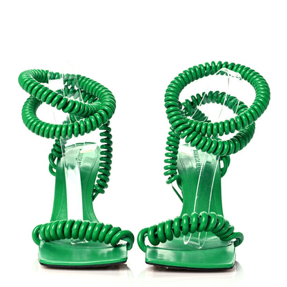 Bottega Veneta Rubber Wire Nappa Stretch 90mm Sandals 40 Grass 2 of 8