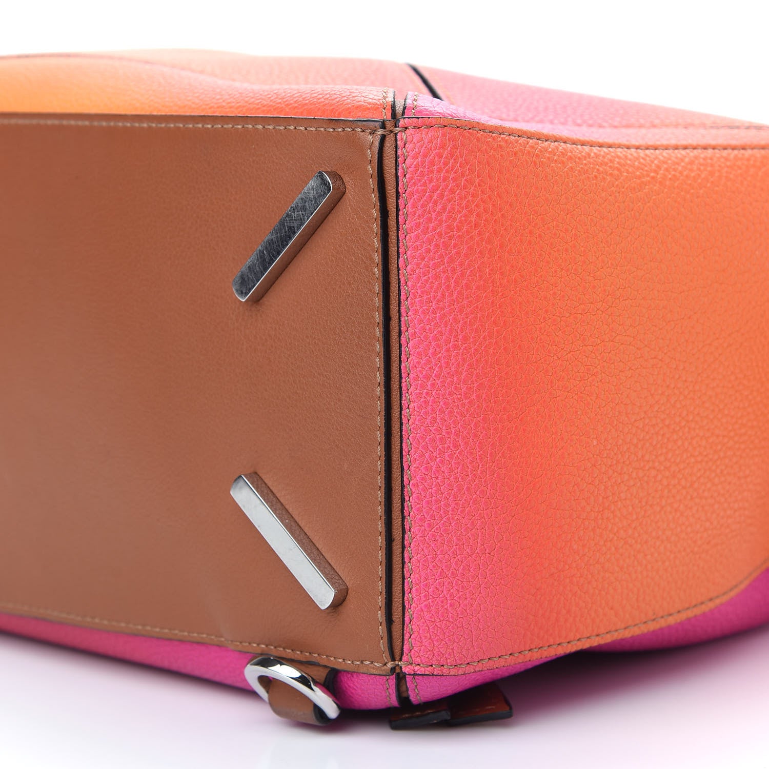 Loewe Calfskin Medium Puzzle Bag Orange Sunset 8 of 9