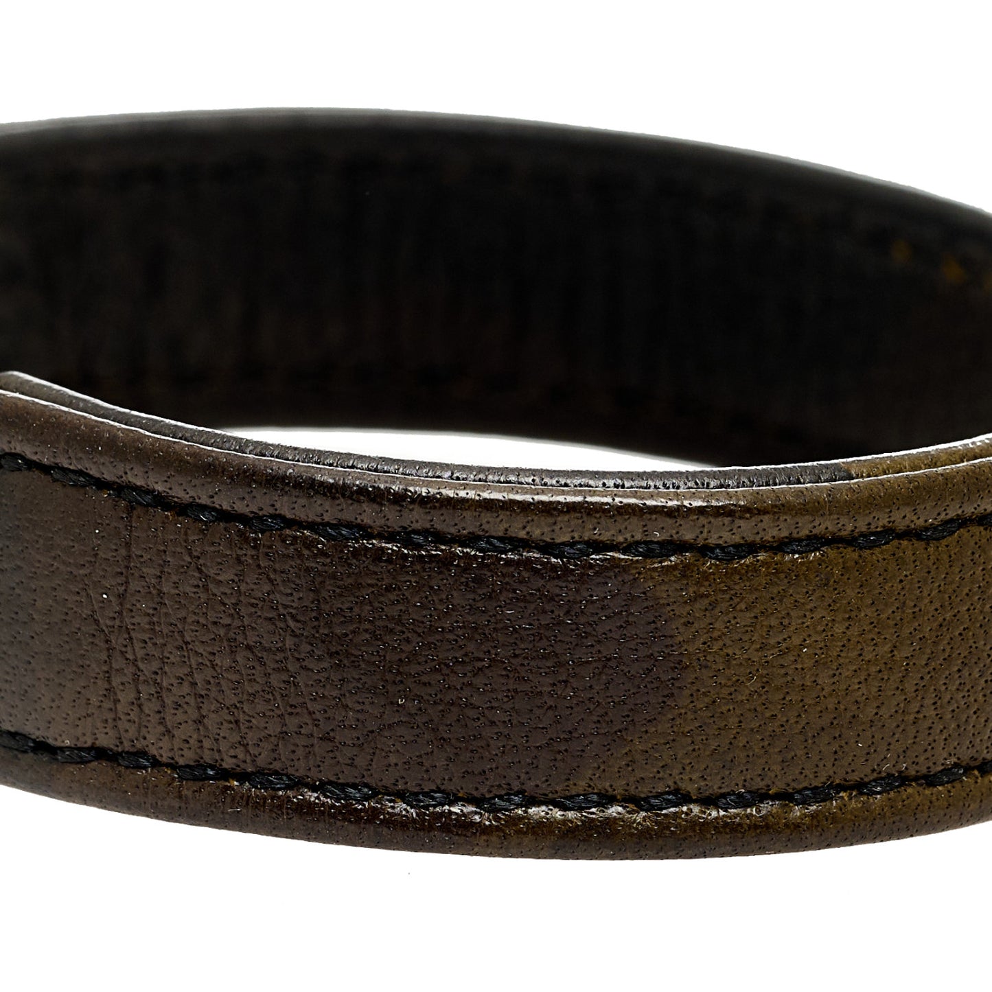 Sterling Silver Leather Maltese Cross Bracelet