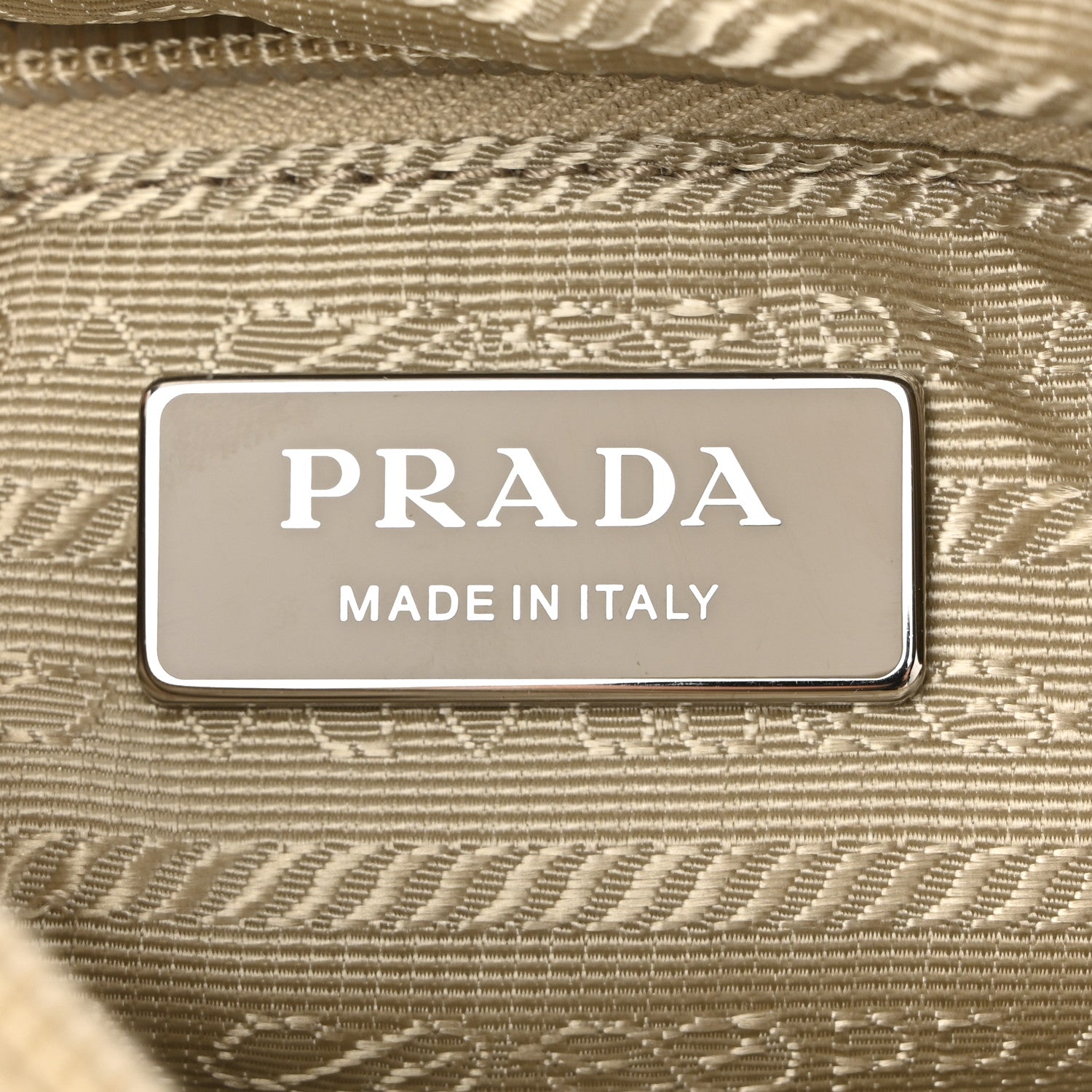 Prada Re-Nylon Vela Saffiano Pocket Double Zip Shoulder Bag Deserto 6 of 10