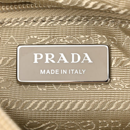 Prada Re-Nylon Vela Saffiano Pocket Double Zip Shoulder Bag Deserto 6 of 10
