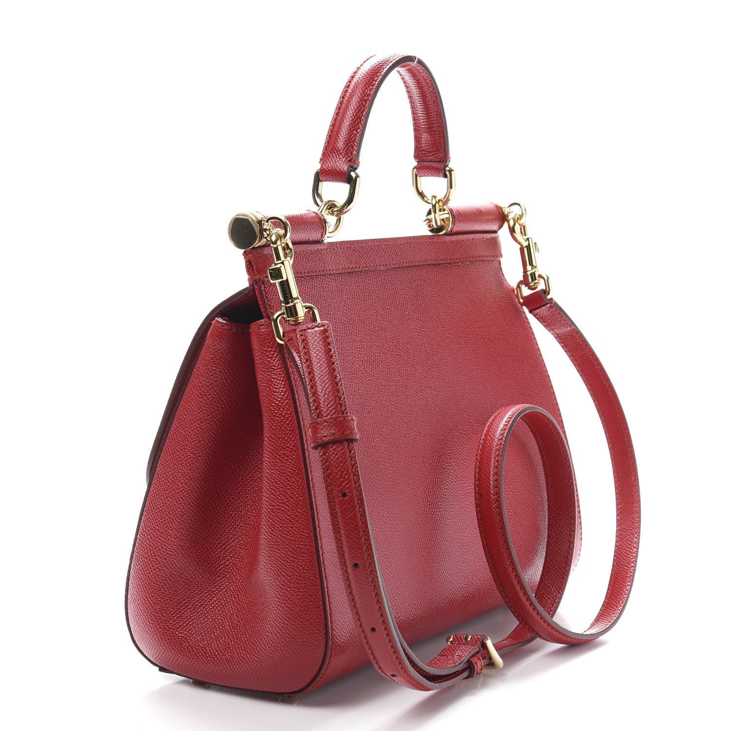 Dolce & Gabbana Dauphine Medium Miss Sicily Satchel Dark Red 3 of 12
