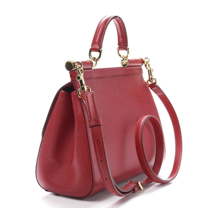 Dolce & Gabbana Dauphine Medium Miss Sicily Satchel Dark Red 3 of 12