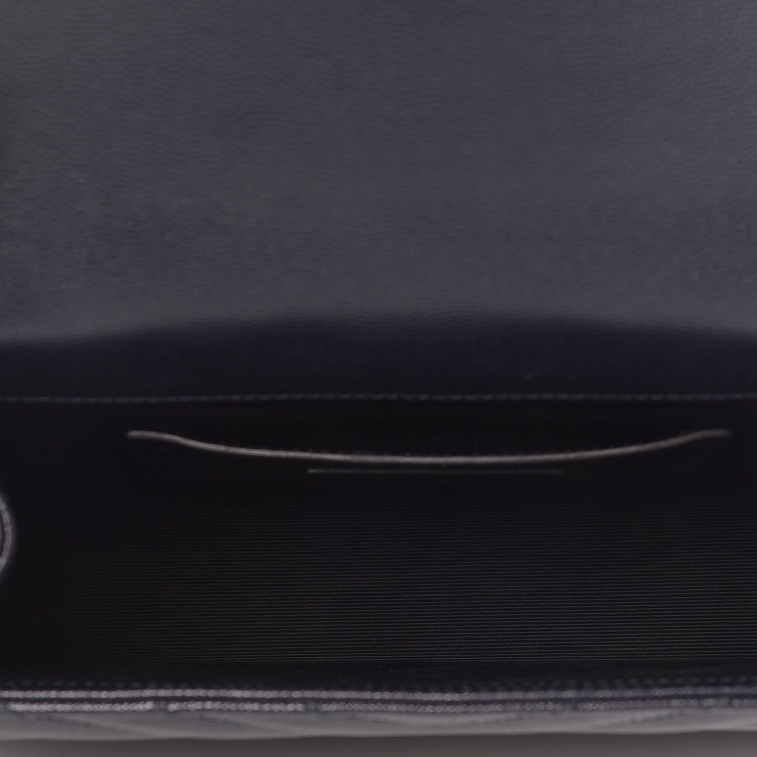 Saint Laurent Grain De Poudre Matelasse Chevron Medium Monogram Satchel Midnight Blue 5 of 8