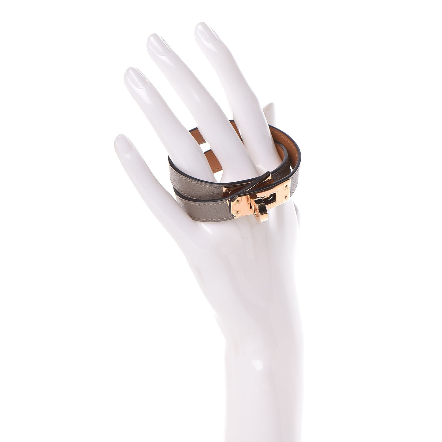 Box Kelly Double Tour Bracelet T3 Gris Tourterelle