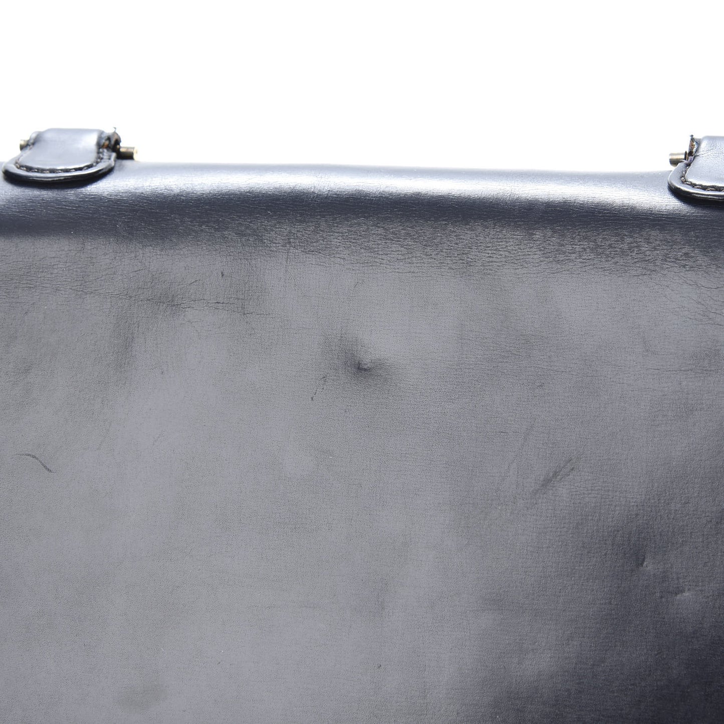 Calfskin Bamboo Top Handle Bag Navy