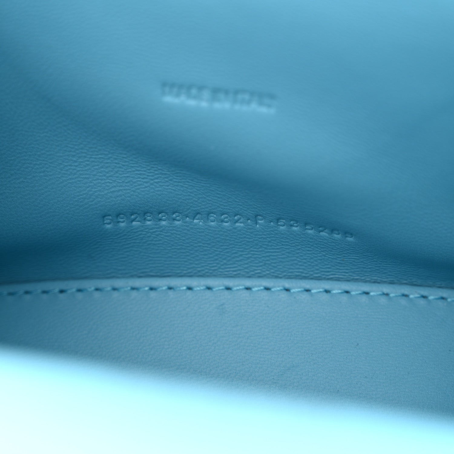 Balenciaga Strass Suede Hourglass Top Handle Bag XS Light Blue 8 of 13