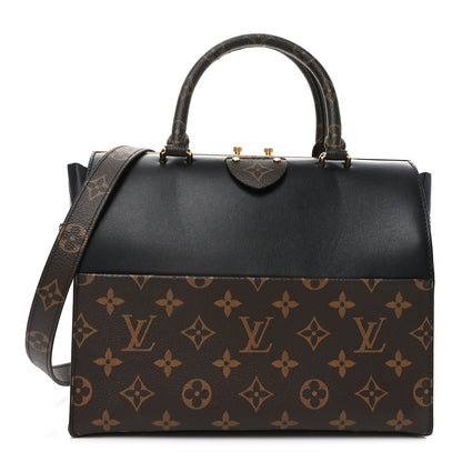 Louis Vuitton Calfskin Monogram Speedy Doctor 25 Black 1 of 9