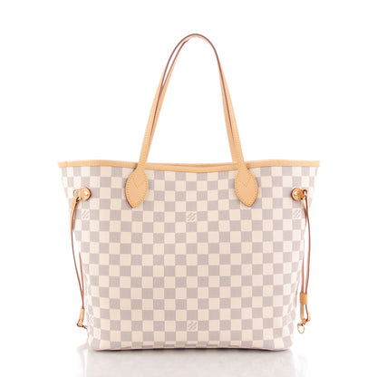 Louis Vuitton Damier Azur Neo Neverfull MM Rose Ballerine 3 of 10