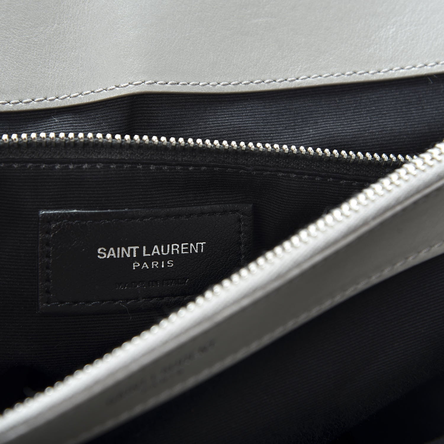 Saint Laurent Calfskin Y Quilted Monogram Large Loulou Chain Satchel Earth 12 of 15