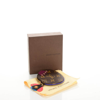 Louis Vuitton Monogram Totem Round Coin Purse Magenta 8 of 8