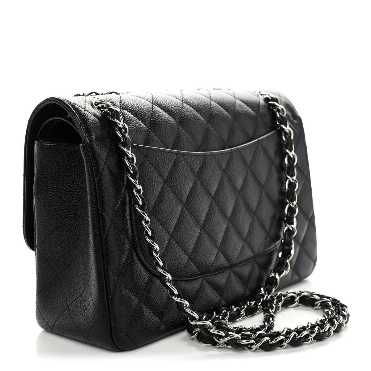 Chanel Caviar Quilted Jumbo Double Flap Black 3 of 11