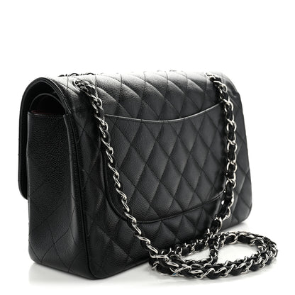 Chanel Caviar Quilted Jumbo Double Flap Black 3 of 11