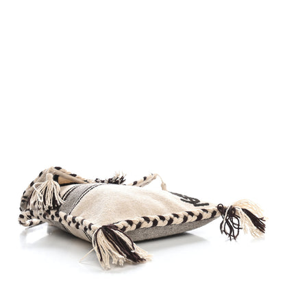 Saint Laurent Wool Flat Messenger Beige 3 of 12