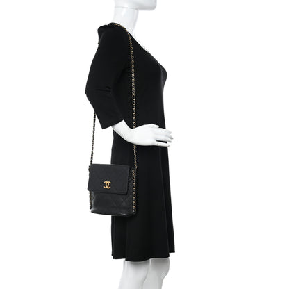 Chanel Calfskin Quilted Chain Small Hobo Bag Black 2 of 10