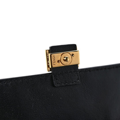Fendi Nappa Matisse FF Embossed Nano Baguette Charm Black 8 of 9