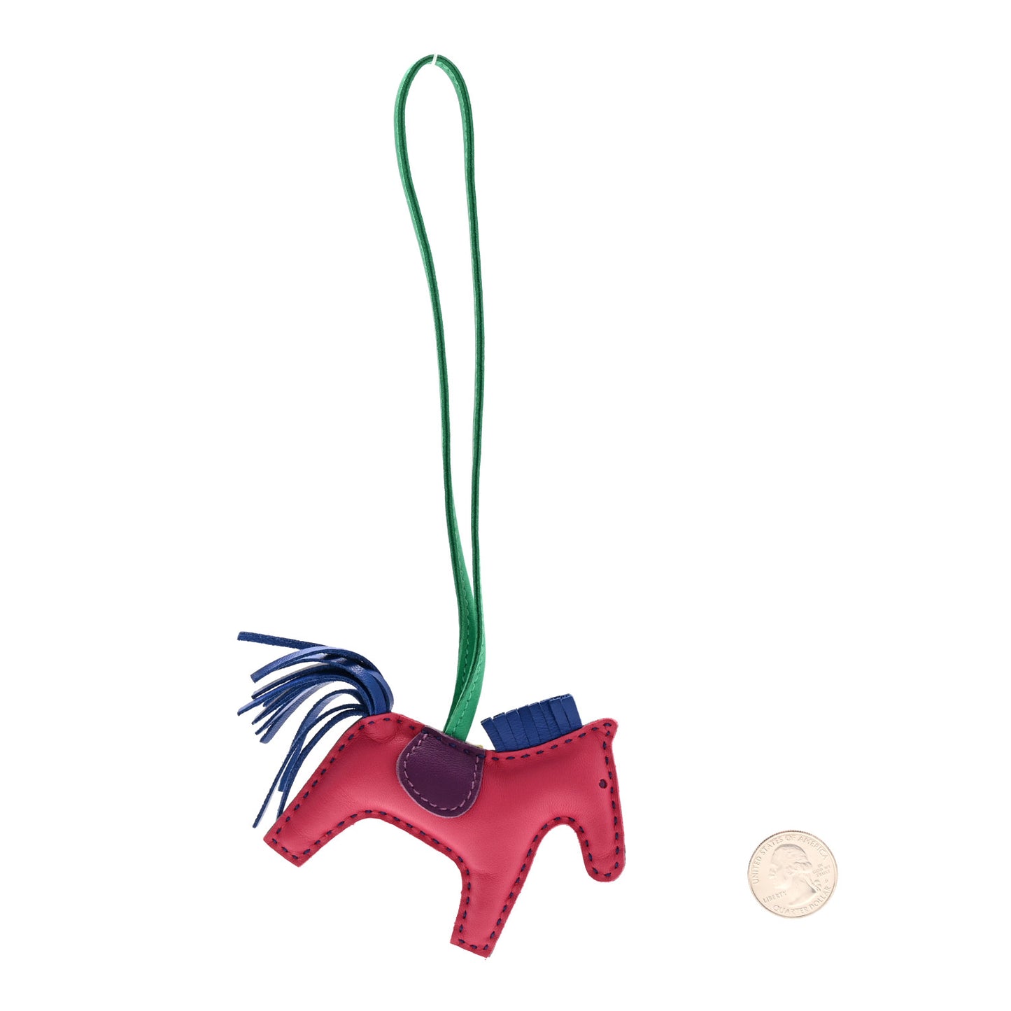 Milo Lambskin Grigri Rodeo Horse Bag Charm PM Rose Shocking Bleu Azteque Bleu Electrique Menthe Soufre Violet