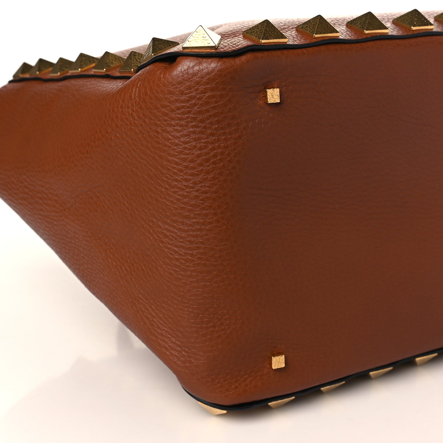 Grained Calfskin Roman Stud Tote Selleria