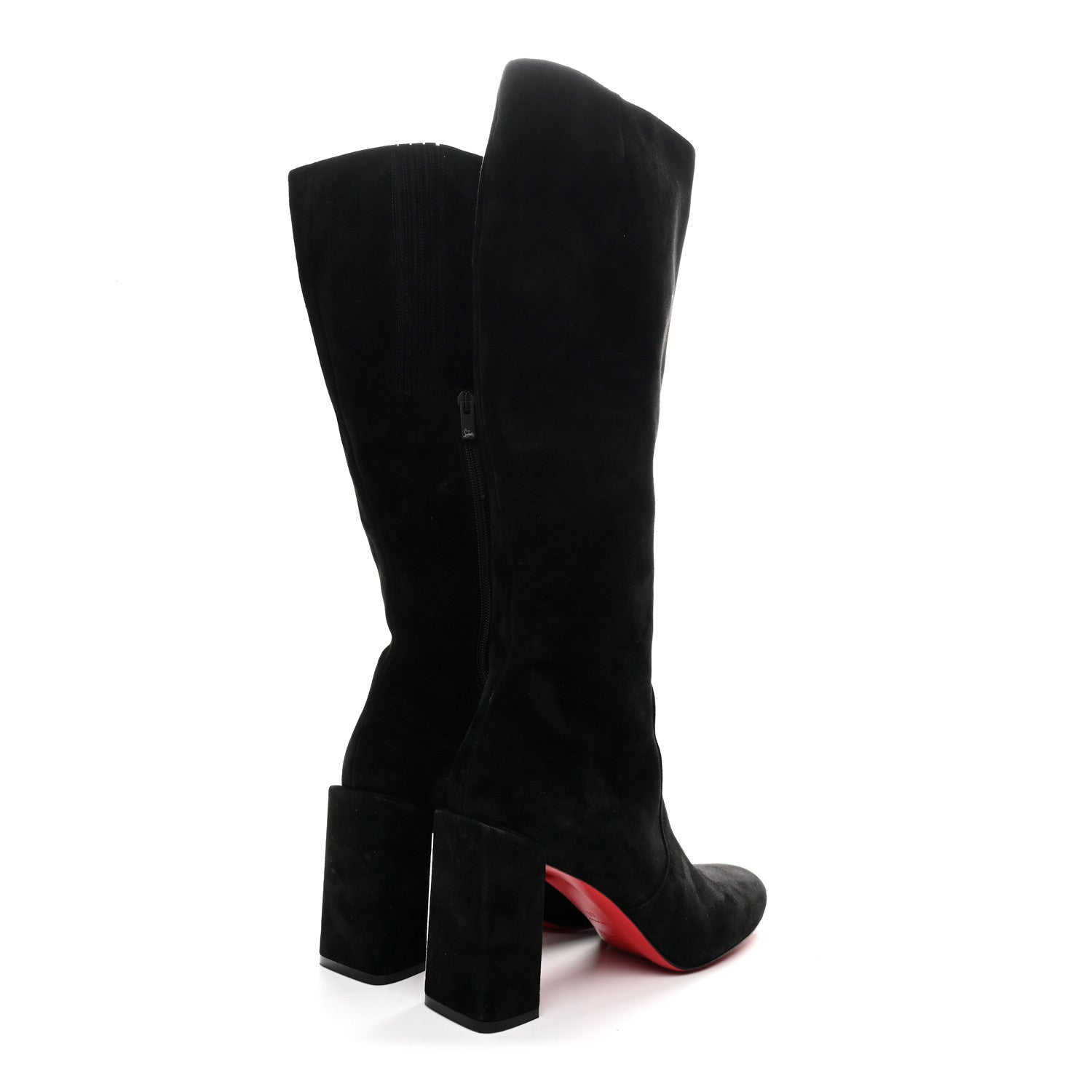Christian Louboutin Suede Calfskin Cavalika 85 Boots 41 Black 5 of 9