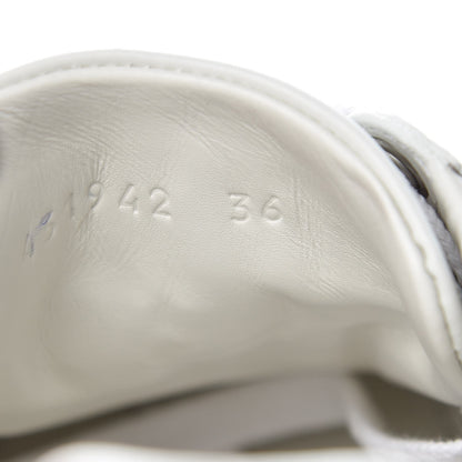 Gucci Calfskin Ayers Bee Embroidered Womens Ace Sneakers 36 White Green 8 of 20