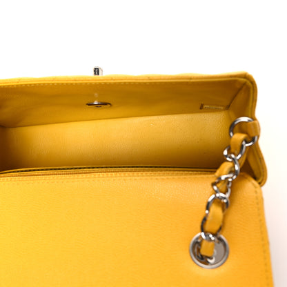 Chanel Caviar Chevron Quilted Mini Rectangular Flap Yellow 5 of 10
