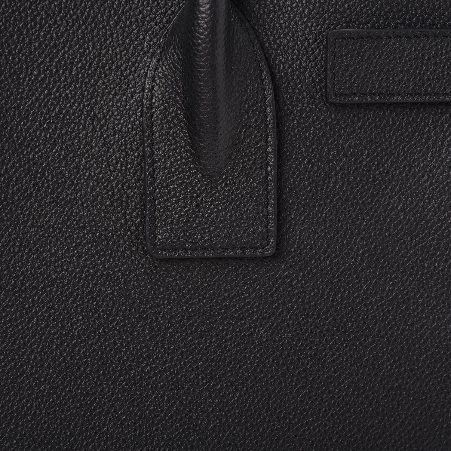 Saint Laurent Grained Calfskin Small Sac De Jour Black 10 of 13