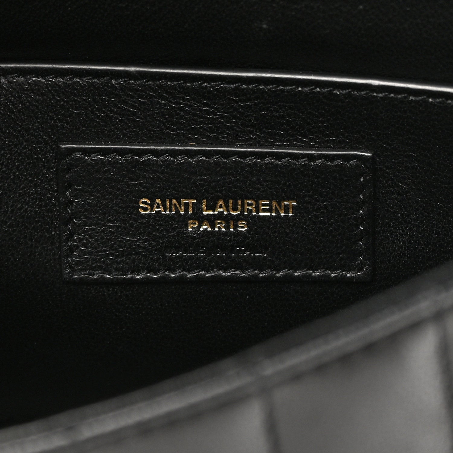 Saint Laurent Lambskin Matelasse Monogram Medium Vicky Chain Bag Black 6 of 15