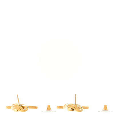 Chanel Metal CC Pick Drop Earrings Gold 3 of 4