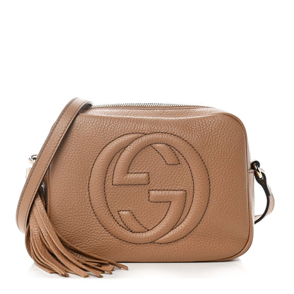 Gucci Pebbled Calfskin Small Soho Disco Bag Camelia 1 of 12