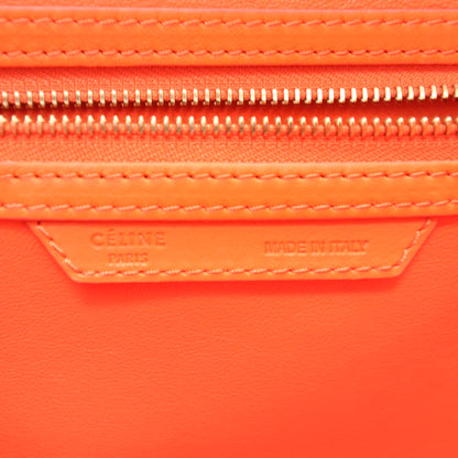 Celine Smooth Calfskin Mini Luggage Bright Orange 9 of 10