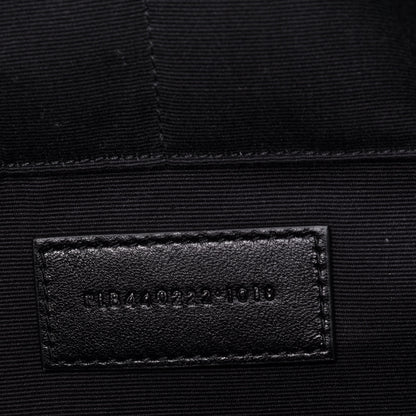 Saint Laurent Calfskin Matelasse Chevron Monogram Document Holder Black 7 of 10