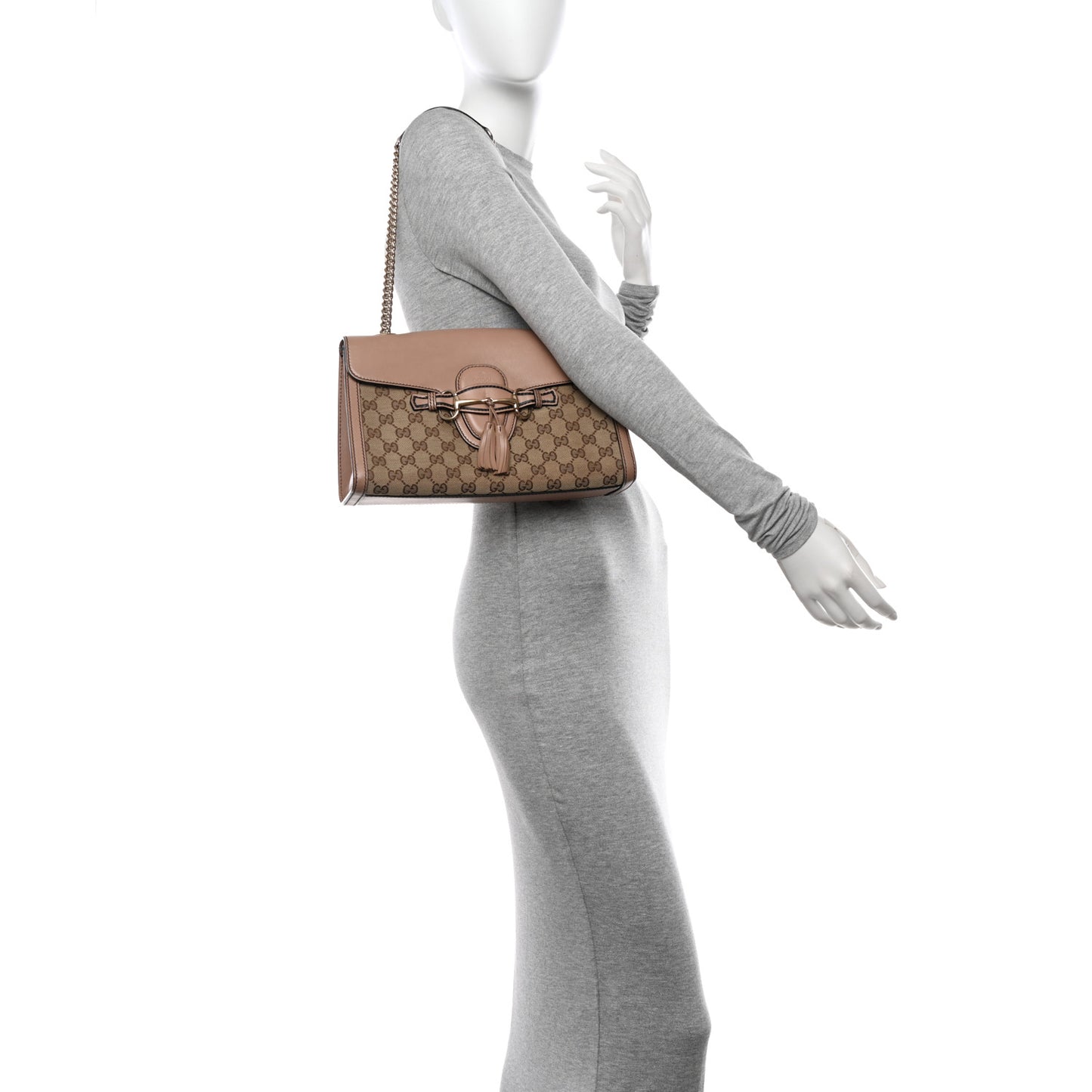 Monogram Medium Emily Chain Shoulder Bag Light Pink