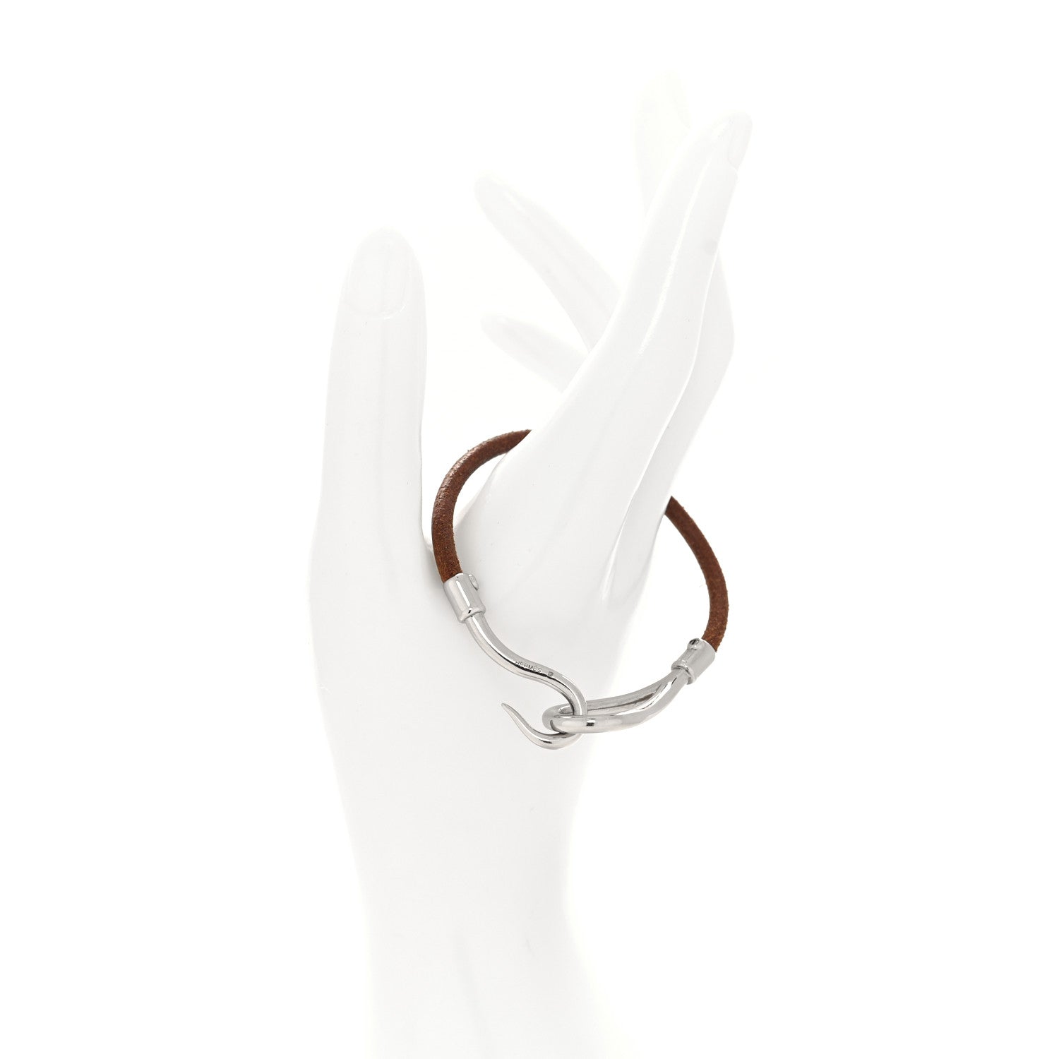 Hermes Natural Bridle Jumbo Hook Bracelet Bouton 2 of 4