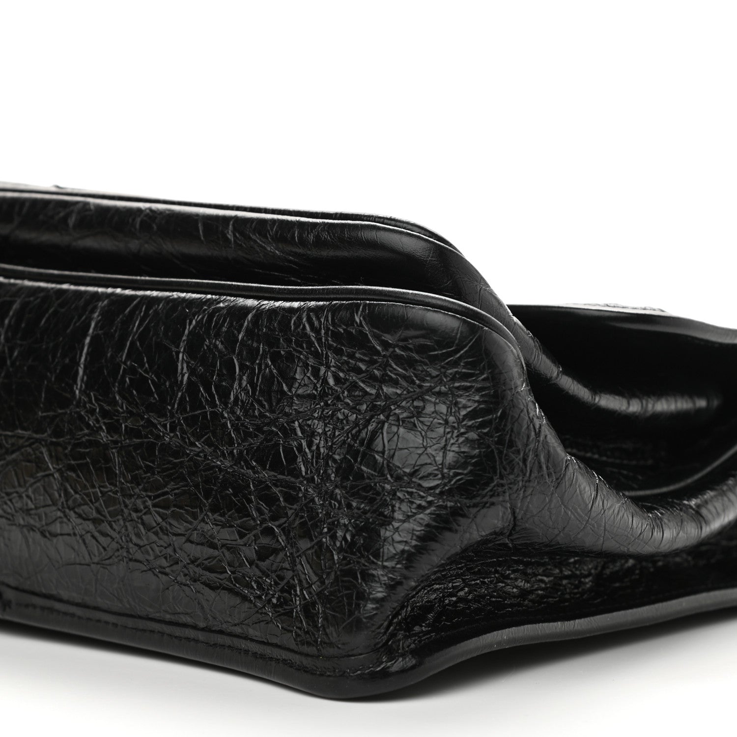 Saint Laurent Crinkled Calfskin Matelasse Monogram Medium Niki Chain Satchel Black 10 of 11