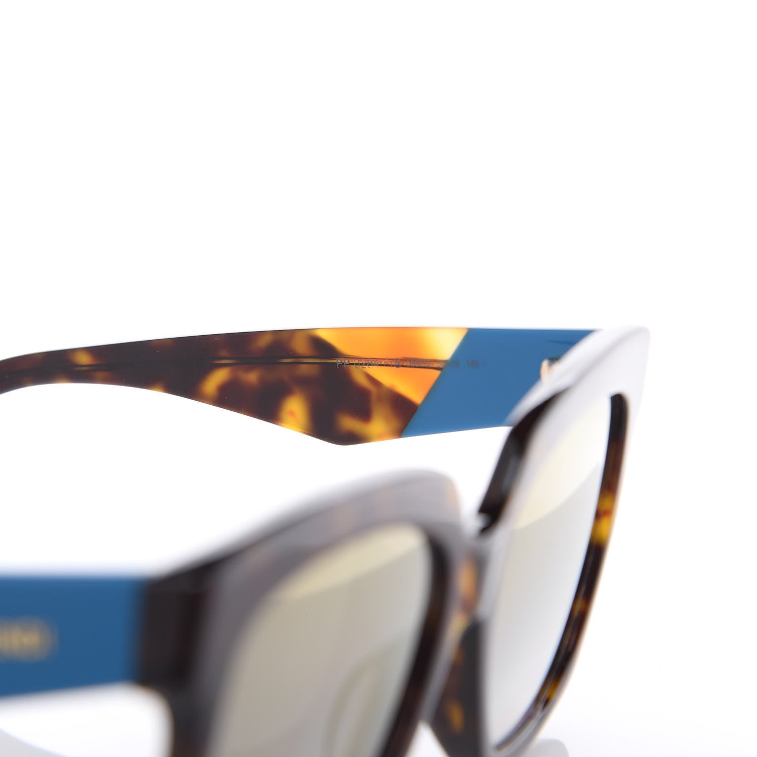 Fendi Facets Square Sunglasses FF 0284/F/S Havana 7 of 9