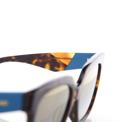 Fendi Facets Square Sunglasses FF 0284/F/S Havana 7 of 9