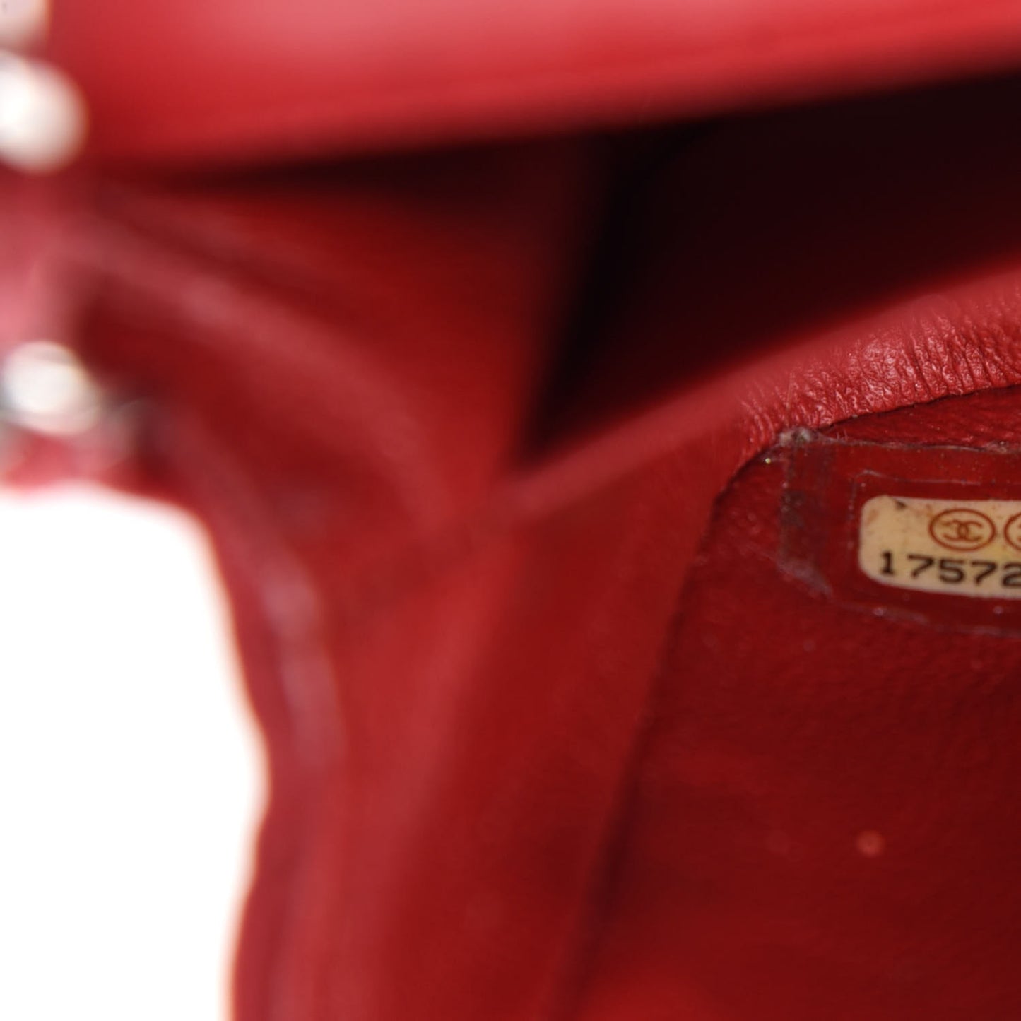 Lambskin Quilted Extra Mini Rectangular Flap Red