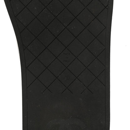 Chanel Lambskin Padded Pool Thong Sandals 40 Black 6 of 10