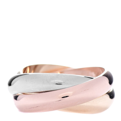 Cartier 18K Pink Yellow White Gold Classic Trinity Ring 51 5.75 2 of 10